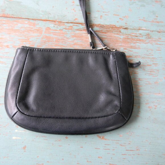 Vtg Y2K Coach Ashley Black Signature LEATHER  Wristlet - Picture 4 of 8